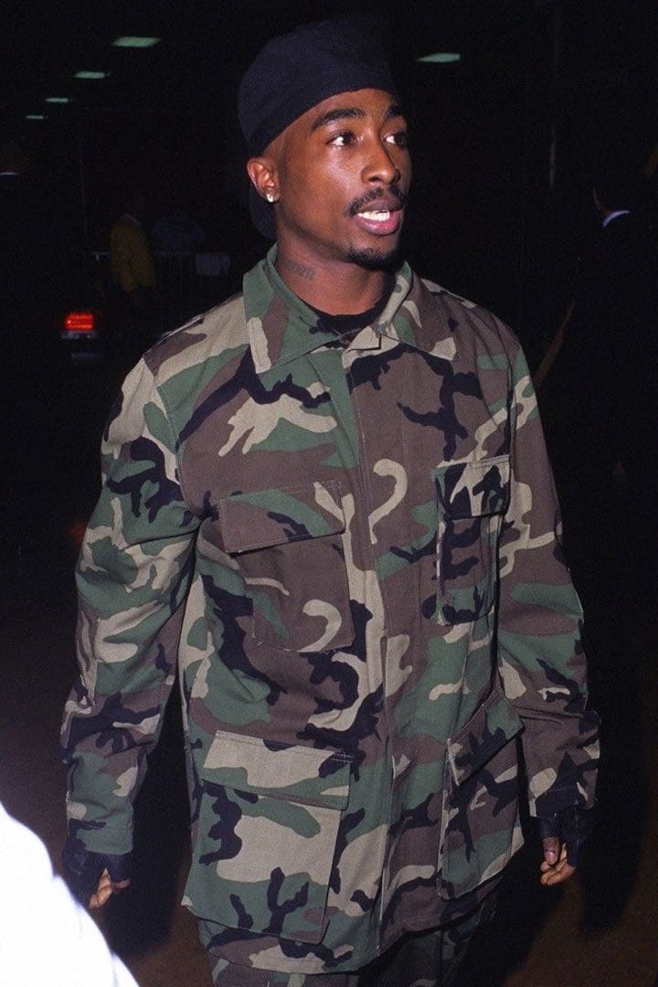 2pac着用　ラッパー着用　上下セットmakaveli thug life b系