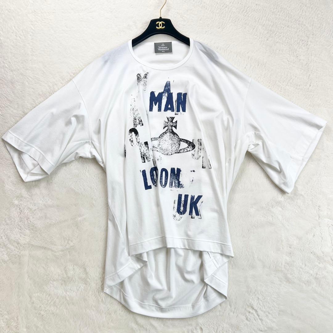 【ヴィヴィアンウエストウッドマン】コットンワイドクルーネックTシャツ☆オーブ☆F