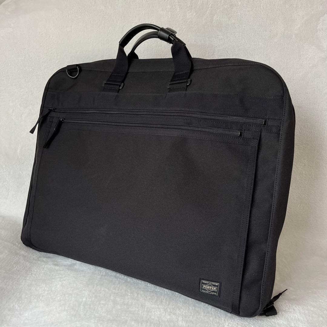 【美品】PORTER ポーター ガーメントバッグ 旅行 出張 多機能 南京錠付き