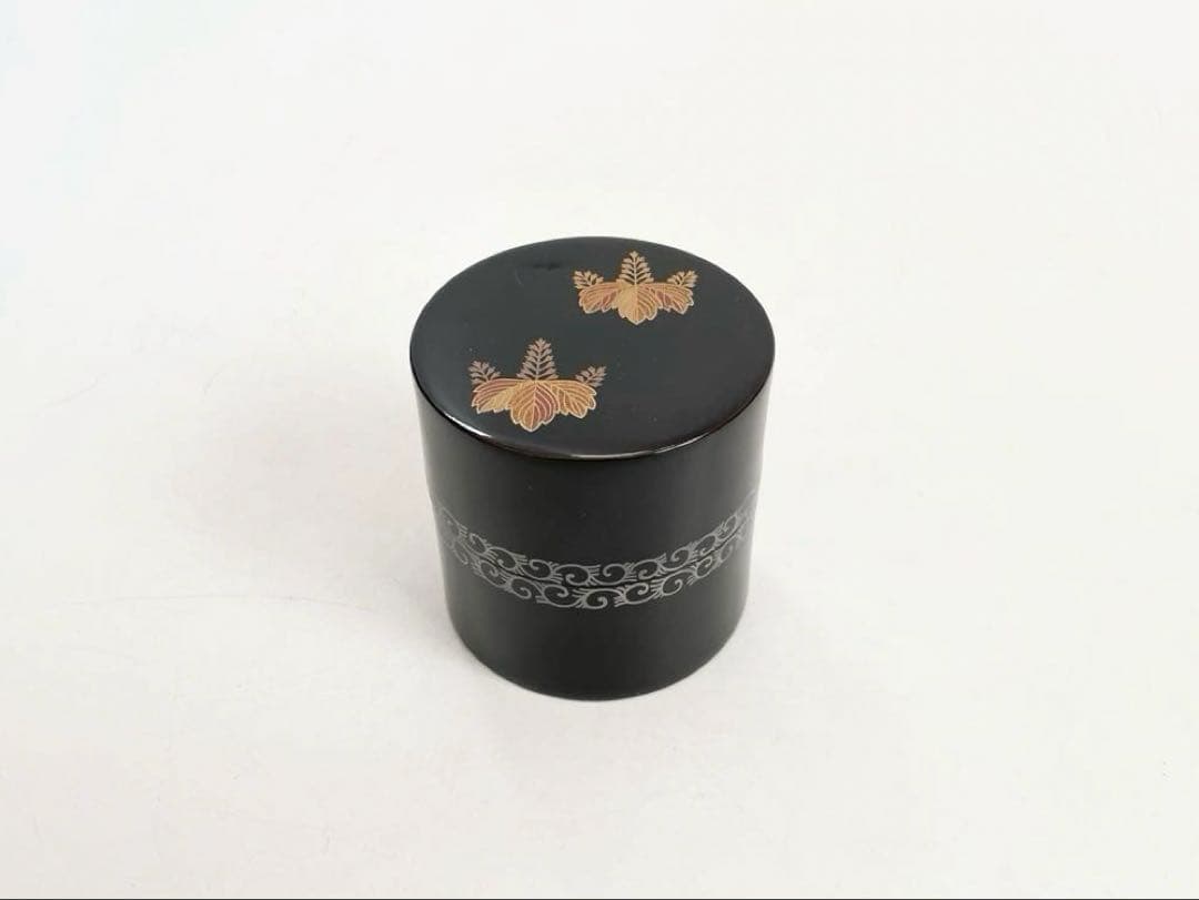 漆芸家　塗師　堀井胡春　高台寺蒔絵　茶入　棗　中次　共箱