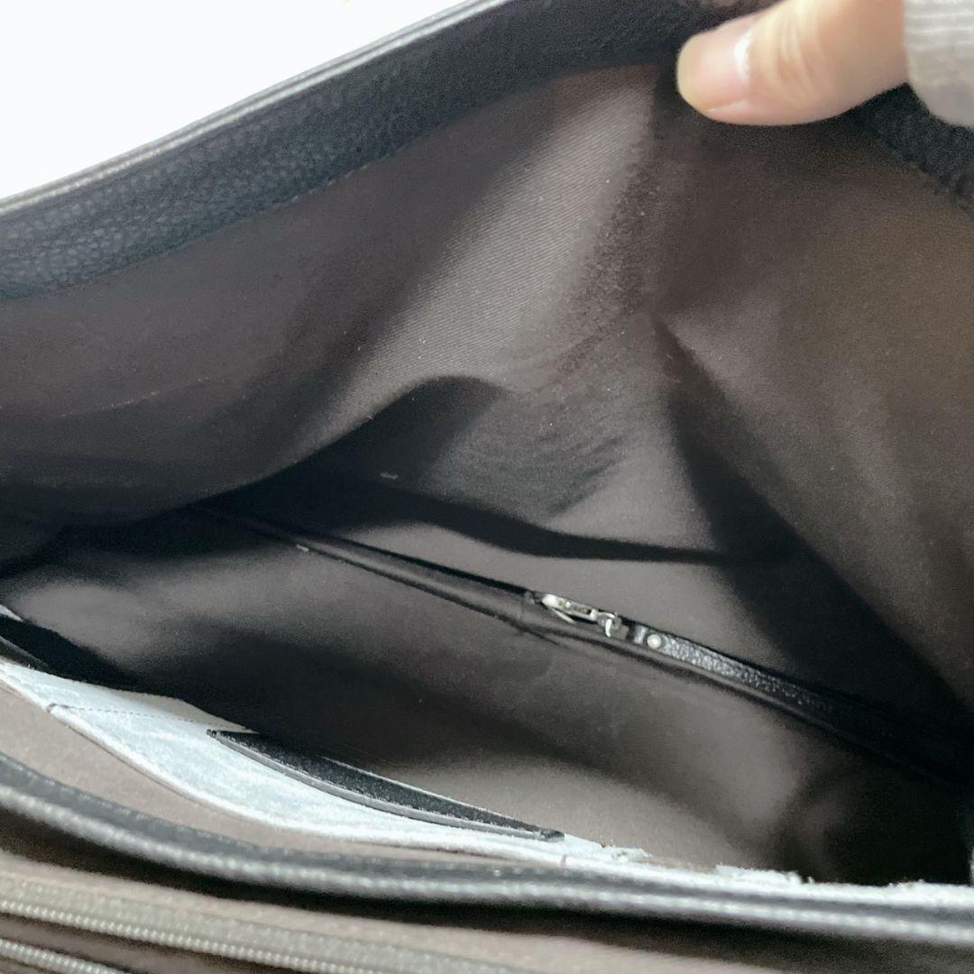 Zanellato ブラック ブリーフケース 金具 メンズ ワンハンドル