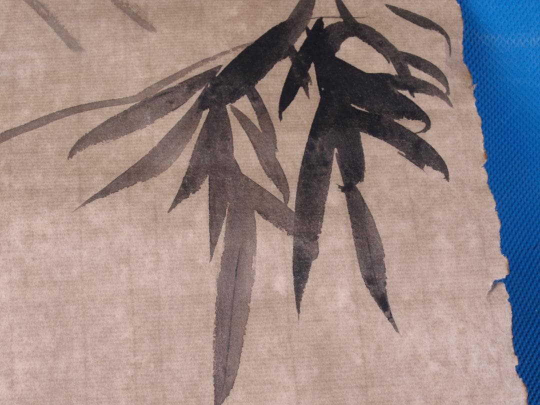 蔵整理品画家李苦蝉作肉筆掛け軸　古美術激安骨董品 R1707 C6-3<BR>