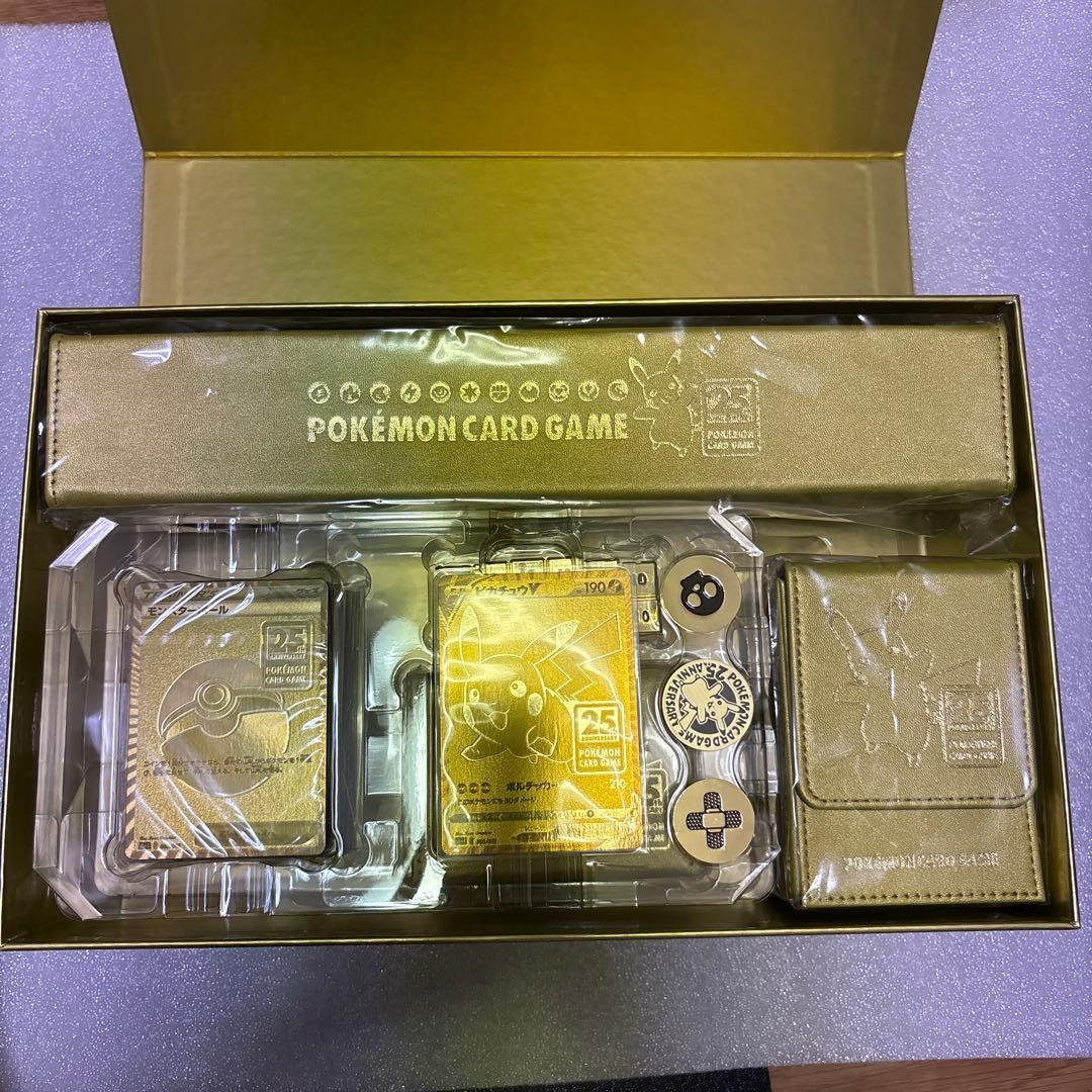 プロモ4種付き ポケモンカードゲーム 25周年記念ゴールデンボックス