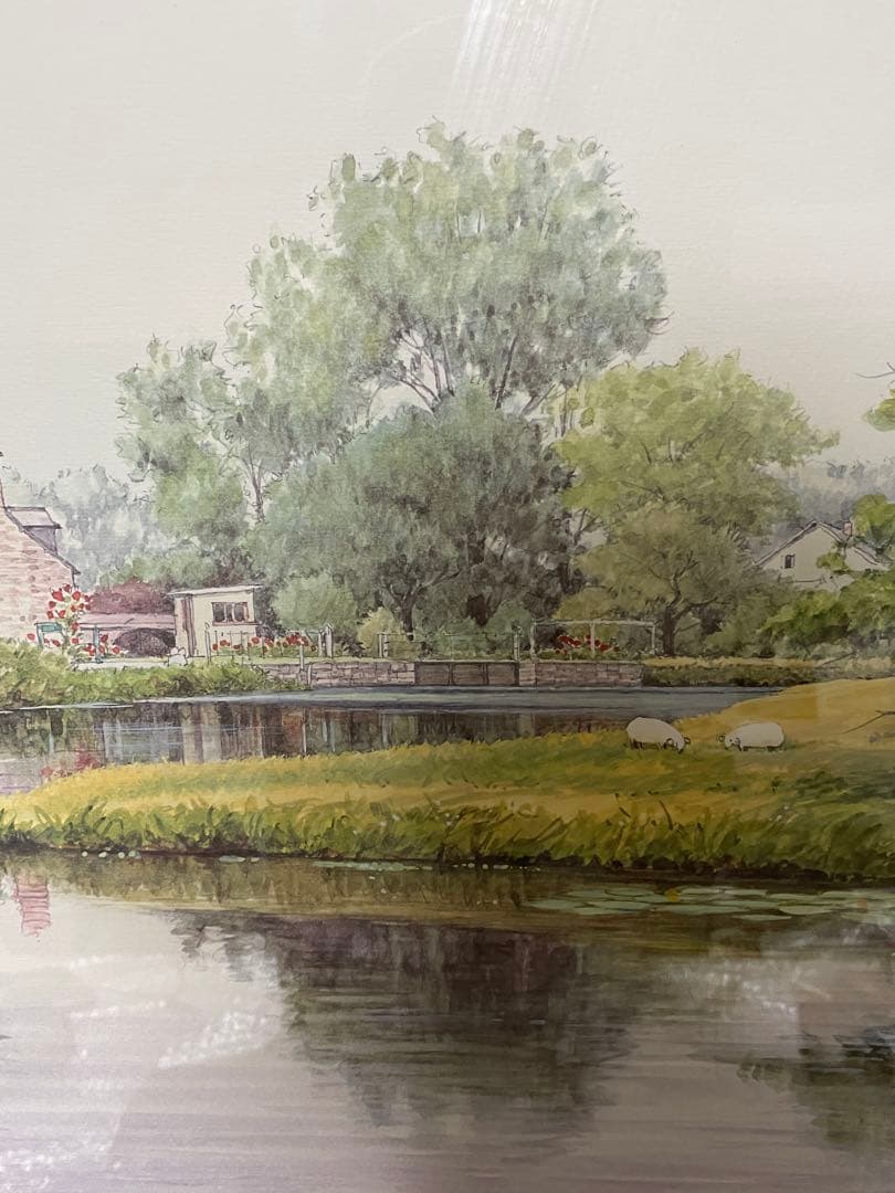 奥津国道ジグレー版画額装28／３５０