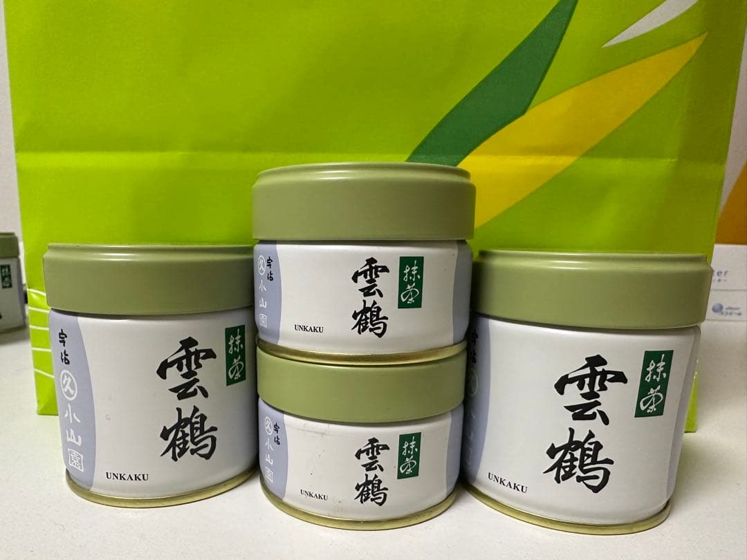 今だけタイムセール！！丸久小山園の抹茶雲鶴　40g 2個　と20g 2個