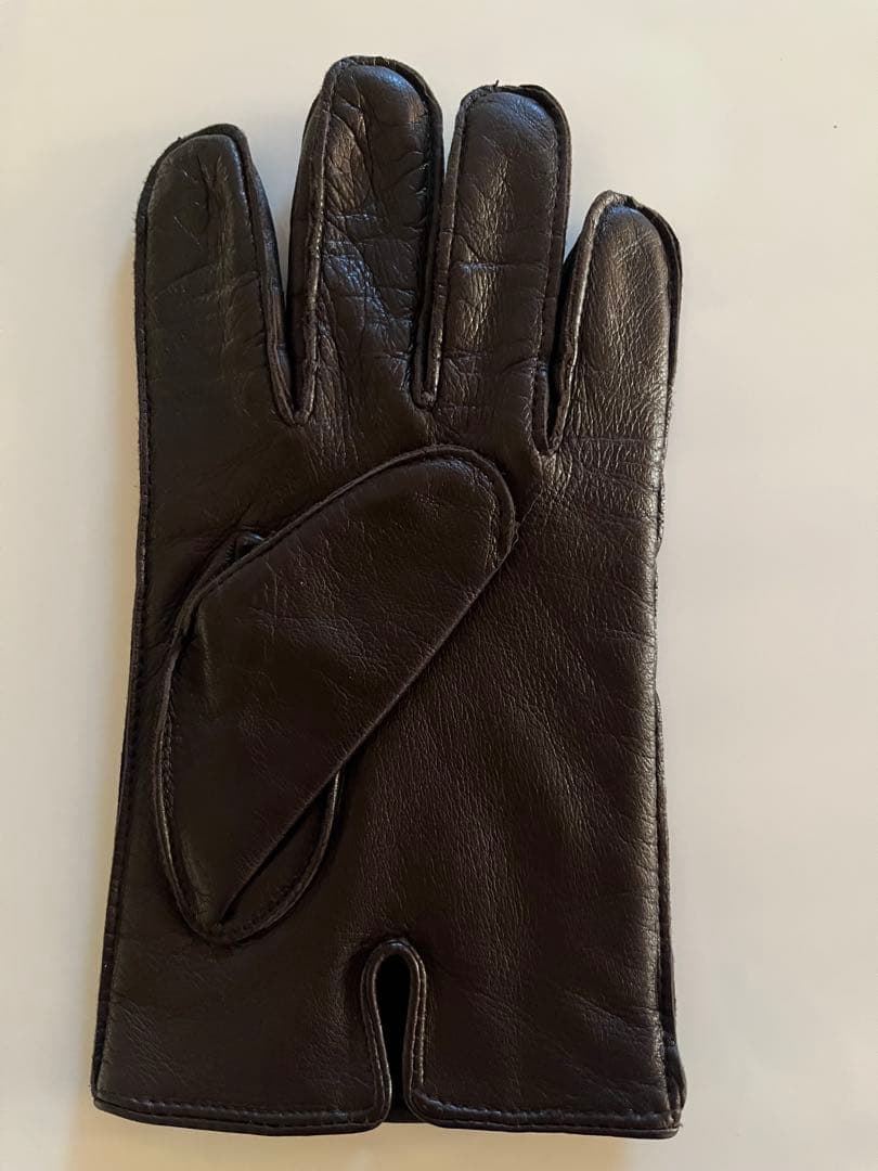 スプリング様　ラルフローレン　シープスキン(羊皮) 手袋　L ダークブラウン