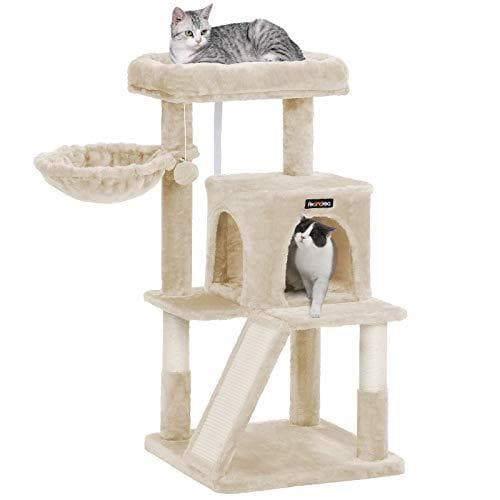 キャットタワー 大型猫 ハンモック耐荷重10KG 猫タワー 天然サイザル 広いハ