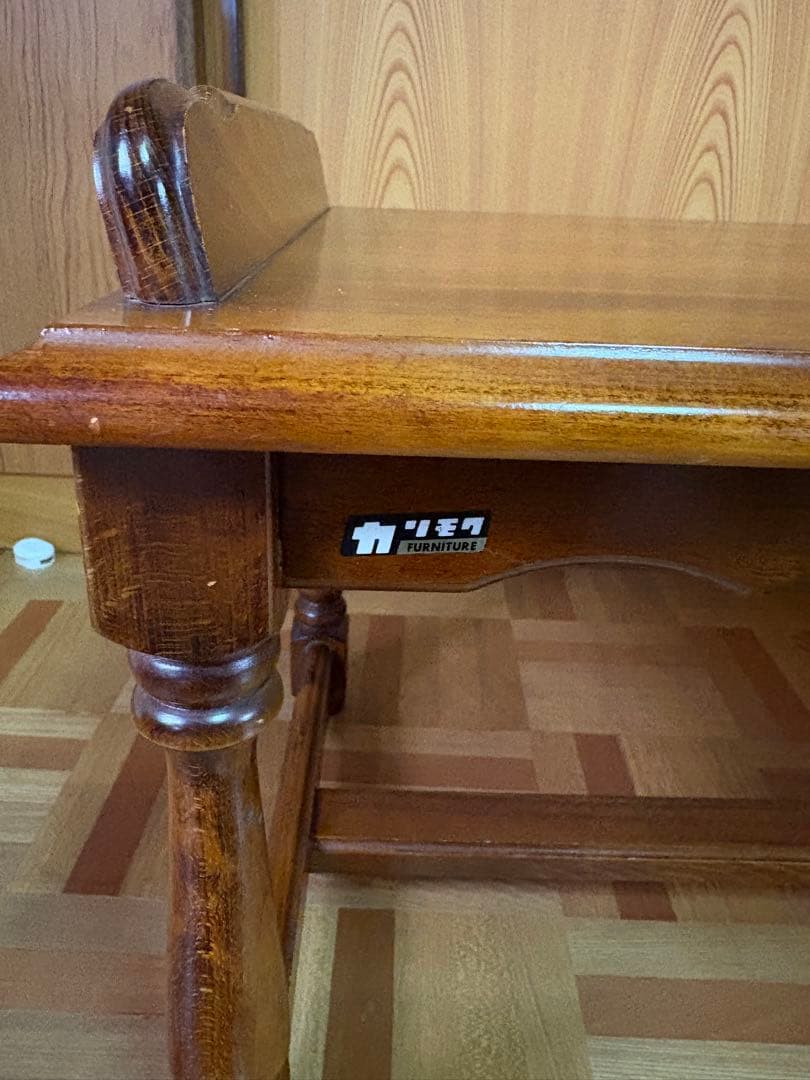 オールドカリモク レトロ テレフォンベンチ 電話台 アンティーク