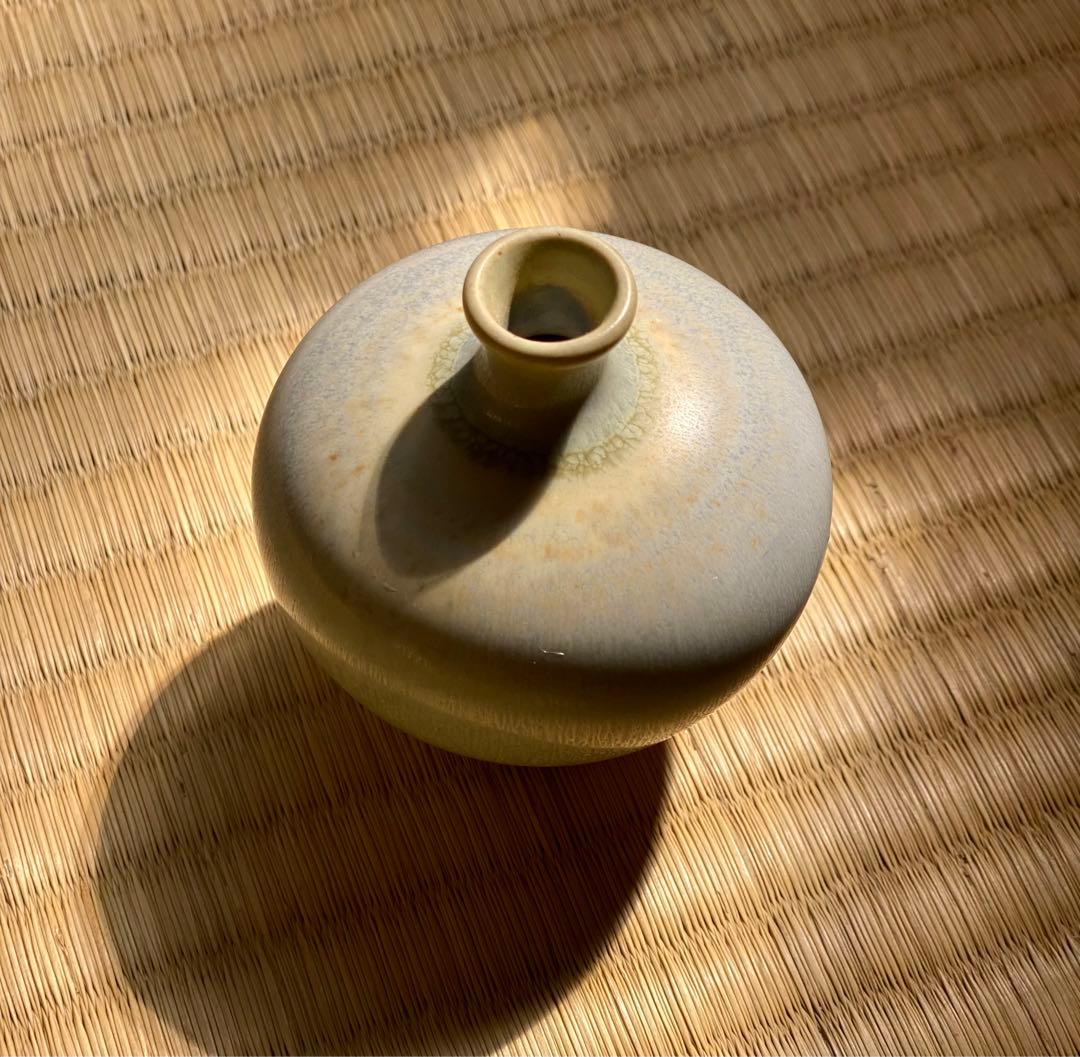極上優美Berndt Friberg釉薬美し《一輪花挿》（検ベルントフリーベリ