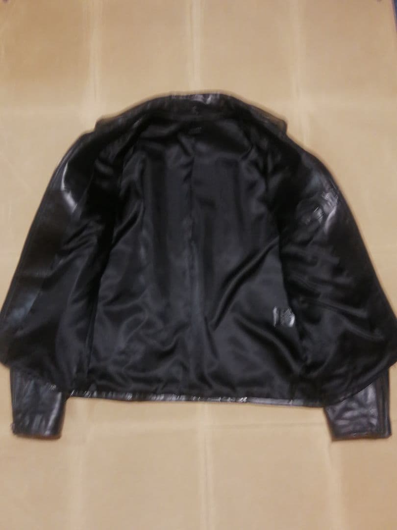 美品 SCHAFFEN Lサイズ 馬革 シングルライダース 襟付き