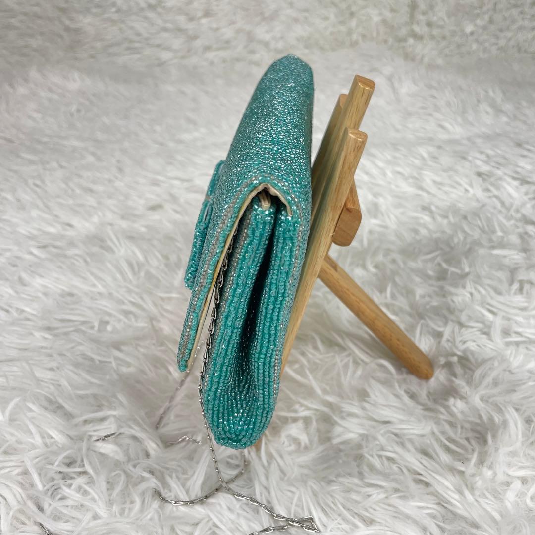 LUMY ルミー✨皇室御用達極美品はしもと パーティバッグ✨ビーズバッグ✨高級