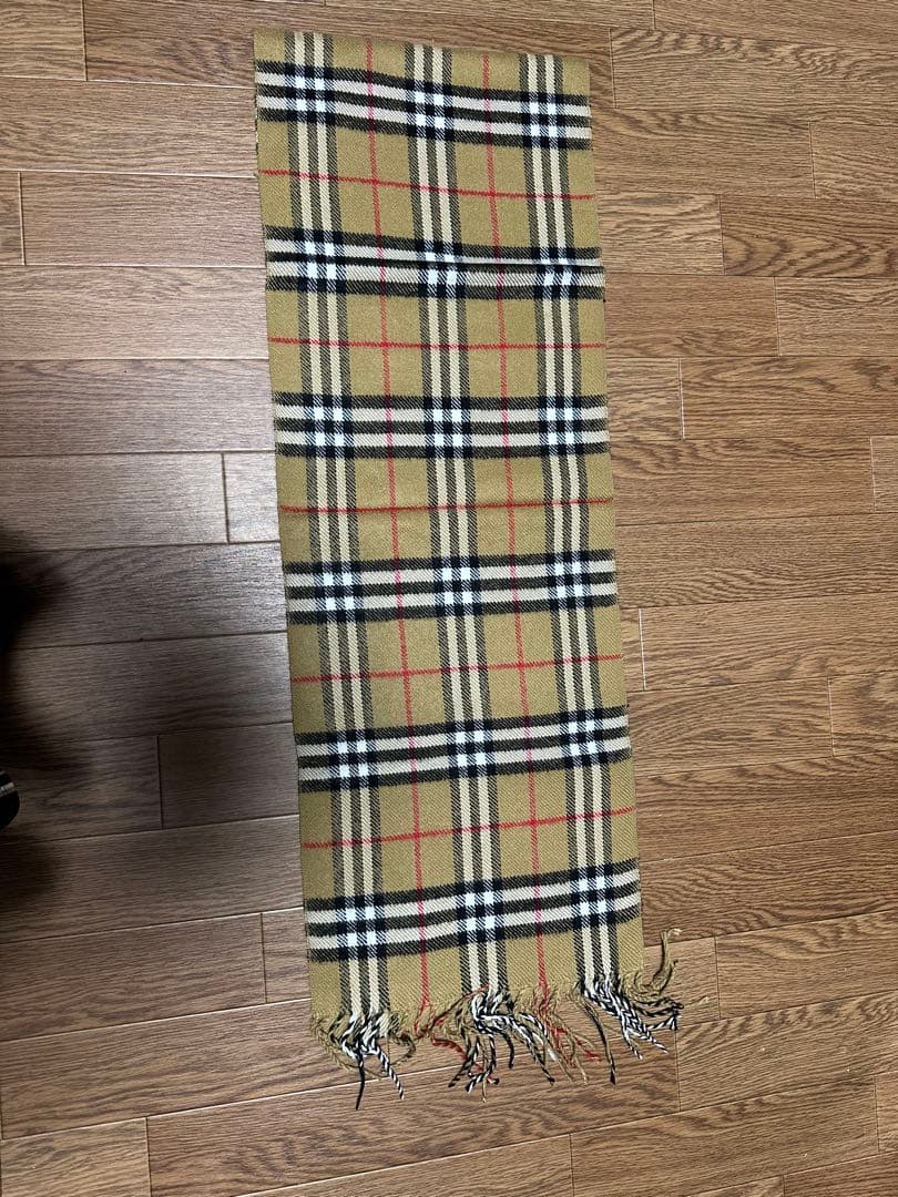 Burberryマフラー　新品　未使用　タグ付き　イングランド製　チェック柄