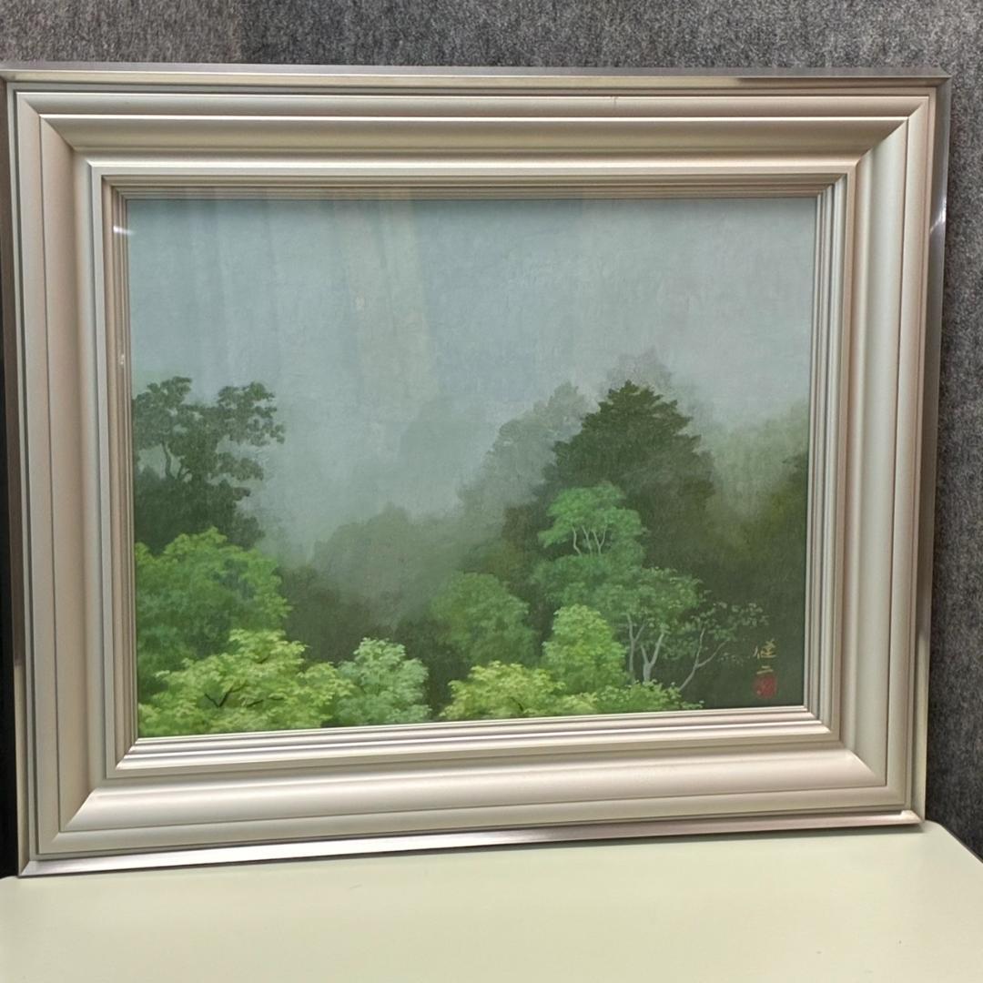 河合健二　日本画　「山氣」　685×610mm
