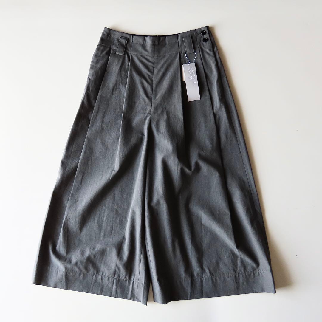 未使用 22SS マーガレットハウエル コットンワイドタックキュロット 3
