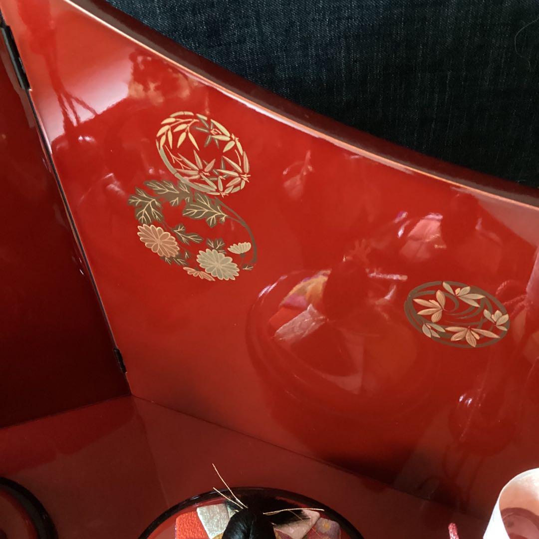 専用です。。さくら 雛人形セット木目込み雛人形 会津塗り