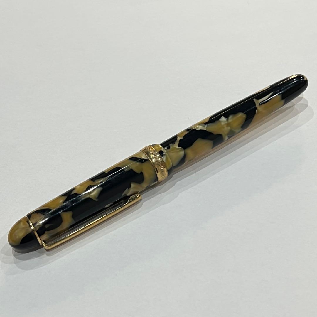 レア品！プラチナ #3776 センチュリー ペン先750 k18マーブル 万年筆