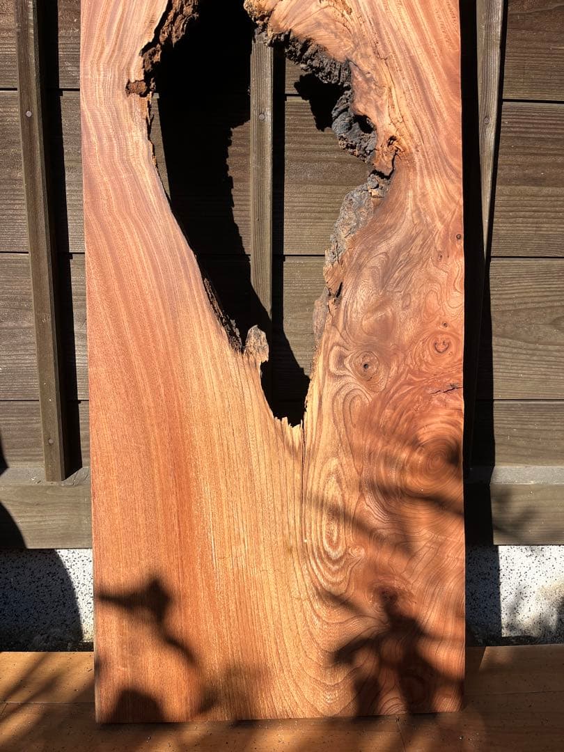 ★国産欅の一枚板※加工済　レジン/テーブル/無垢材/天板/DIY/穴あき
