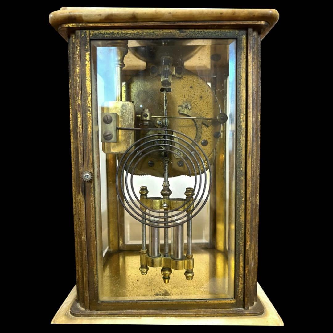 《希少＆入手困難》アンティーク 精工舎大理石水銀振り子ゼンマイ式古時計