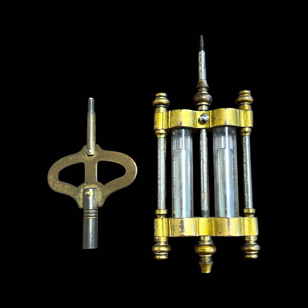 《希少＆入手困難》アンティーク 精工舎大理石水銀振り子ゼンマイ式古時計