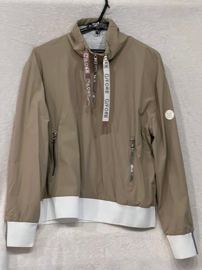 gfore 軽量ベージュジャケット ハーフジップ
