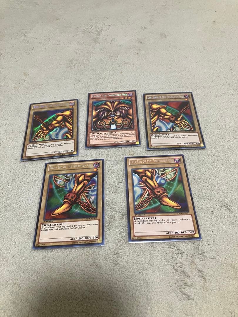 遊戯王　封印されしエクゾディアセット　海外版　シークレット