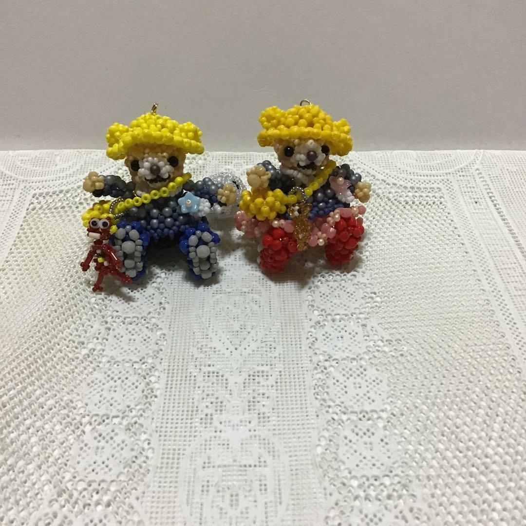 ホワイトローズ　ビーズ完成品