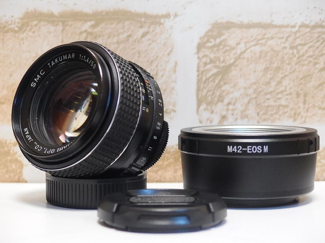 SMC Takumar 50mm F1.4 EOS Mマウントアダプター付