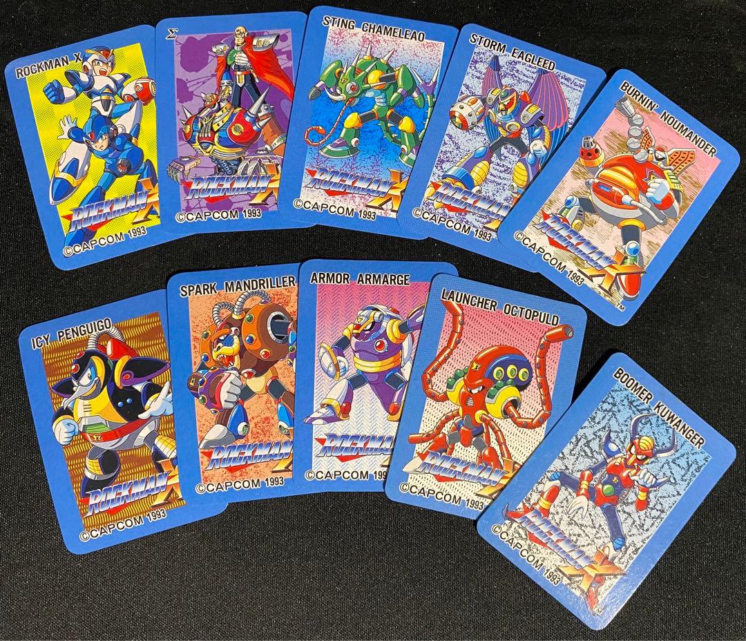 ロックマンX 塩ビ人形付属のミニカード 10種セット