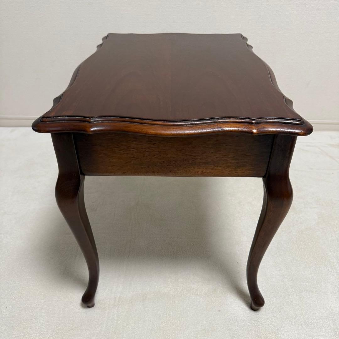 マルニ木工　サイドテーブル　アンティーク　レトロ猫脚　ロココ調