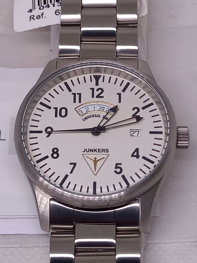 JUNKERS　 GMT　デイト　腕時計 パイロット新品未使用