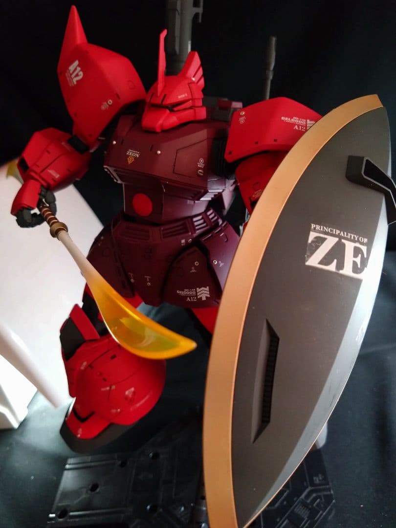 MG 1/100 MS-14B シャア専用 ゲルググ 改修塗装済完成品