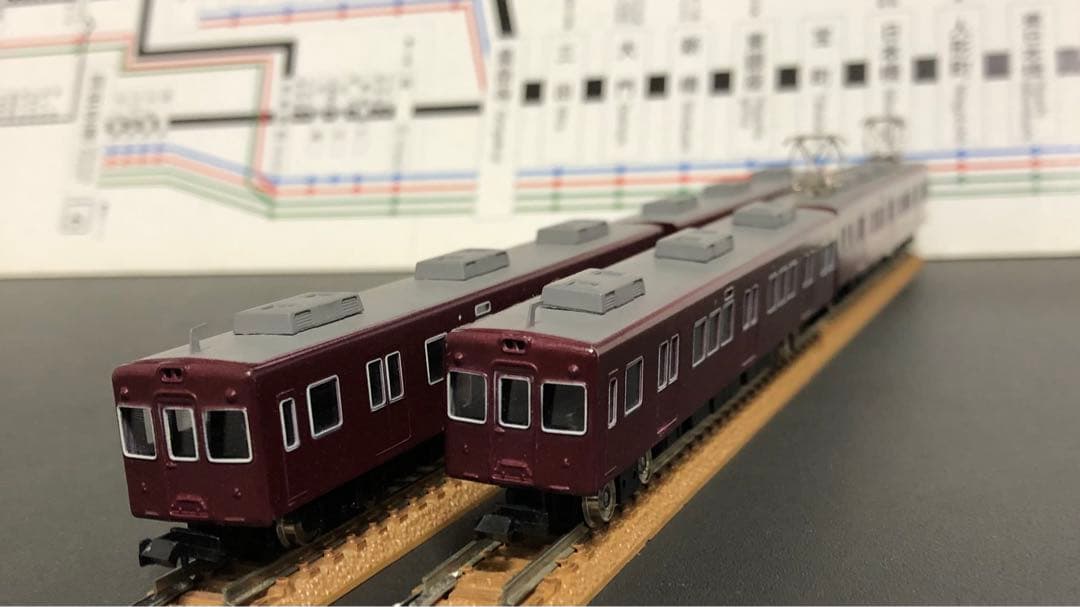 管理番号1495 阪急Nゲージ しなのマイクロ3000系4両セット