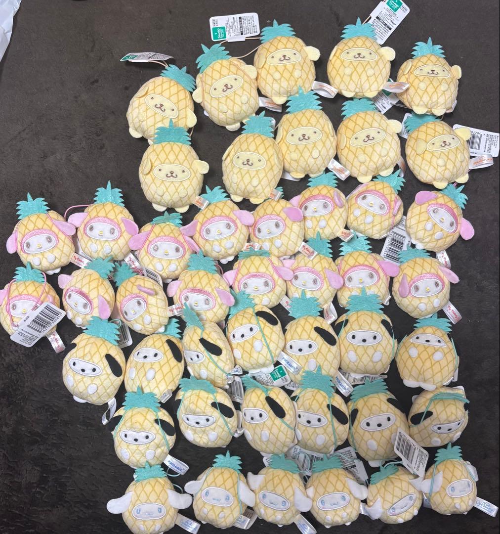 サンリオキャラクターズフルーツ着ぐるみマスコット〜パイン〜35個セット