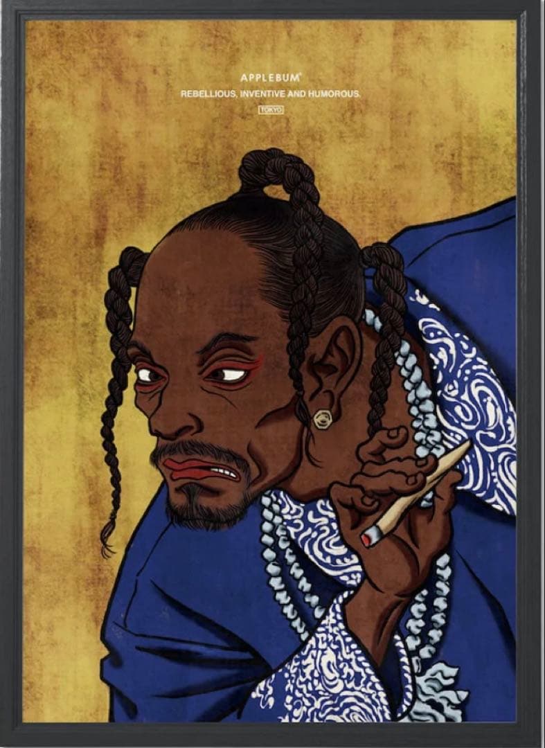 アップルバム Tha D.O.G.G. 浮世絵 A1 Poster ポスター