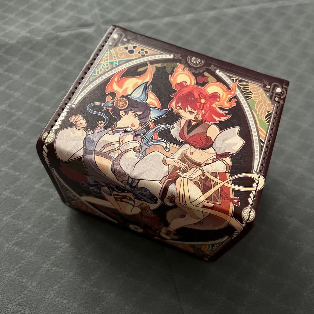遊戯王　御巫 剣の御巫ハレ ＆ 鏡の御巫ニニ　　デッキケース