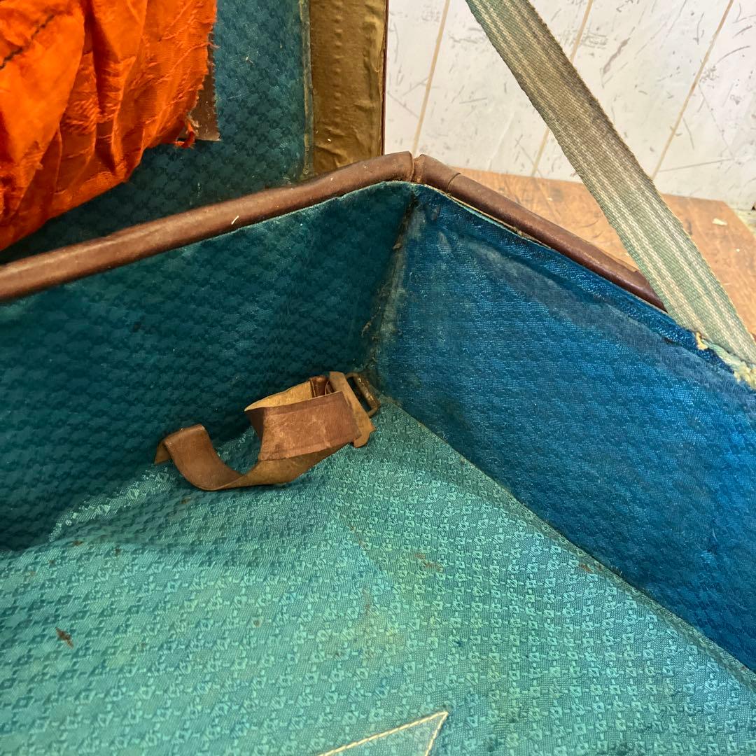 昭和レトロ アンティーク ヴィンテージ レザートランクケース スーツケース古道具