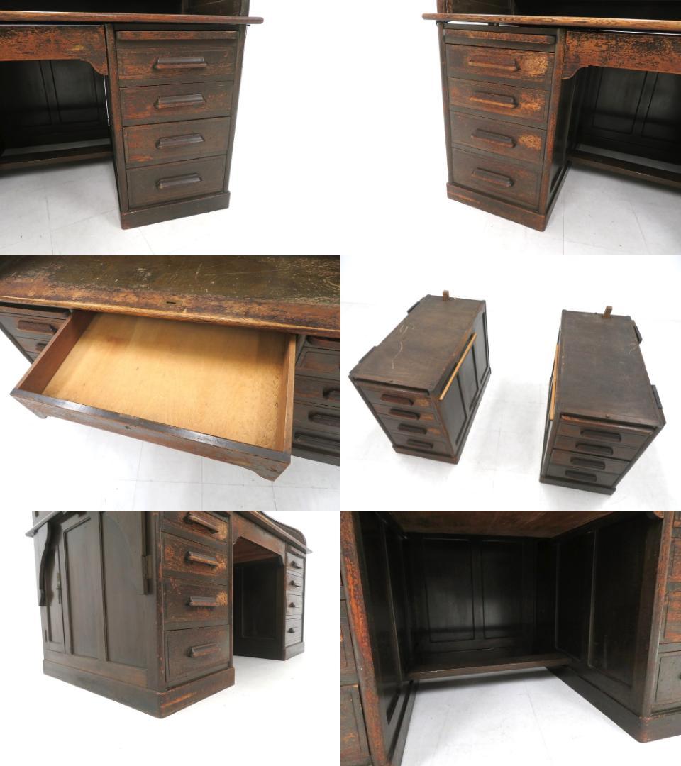 日本の古い　　書斎机　両袖机　和モダン　和製　アンティーク　店舗什器　カフェ