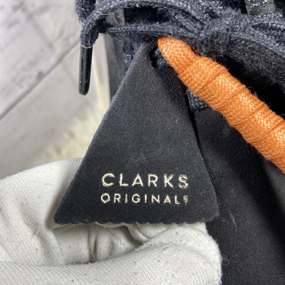 チャーム＆変え紐付✨クラークスCLARKS ORIGINALS ワラビー 黒色