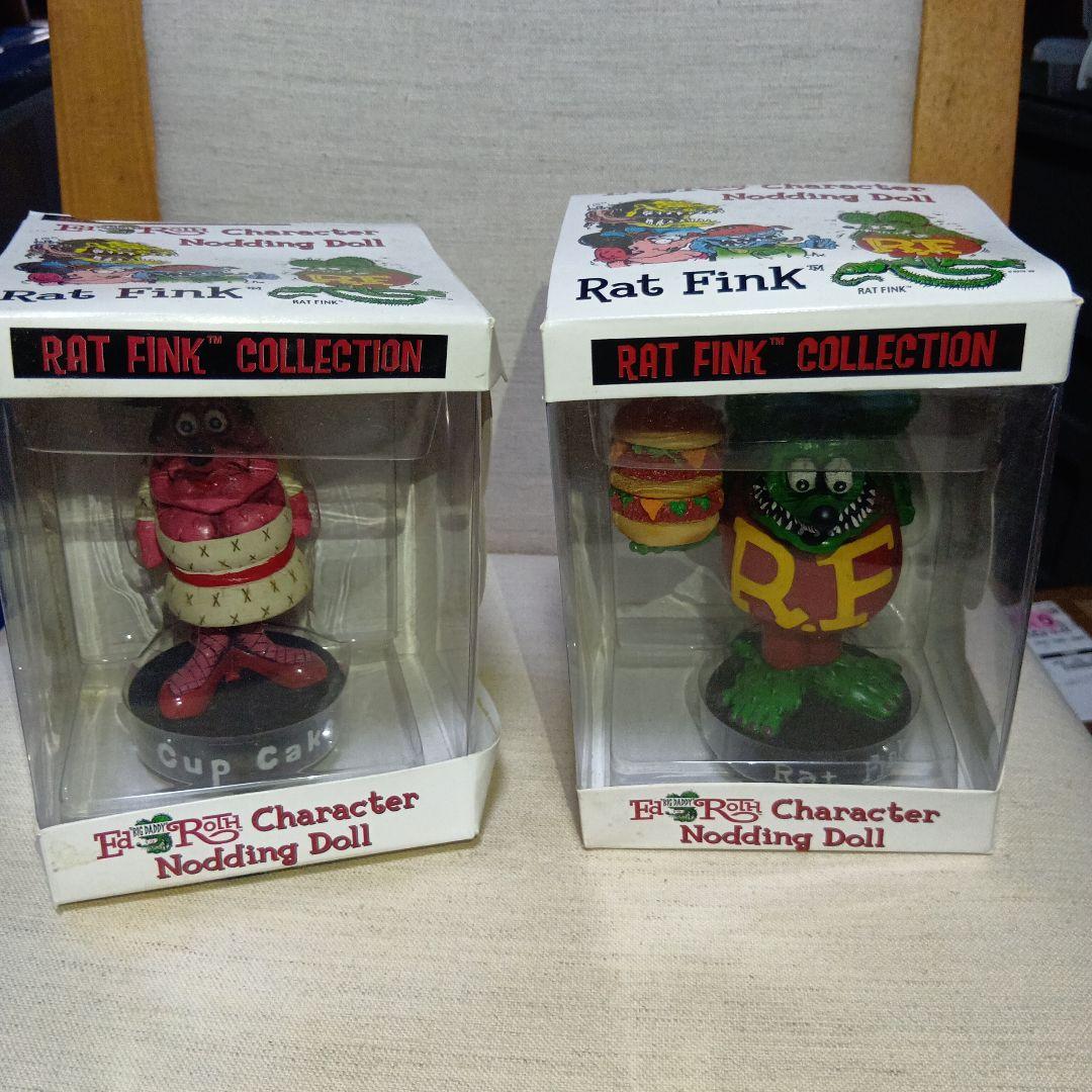Rat Fink キャラクターノッディングドール 2体セット