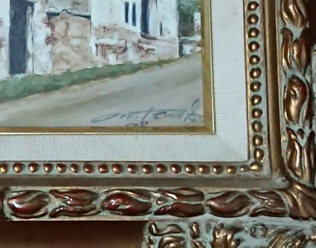 重森三雄作  油絵 3号サイズ