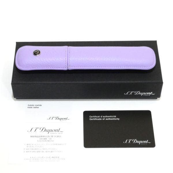 デュポンS.T.Dupont 007129 レザーペンケース1本用ラベンダー新品
