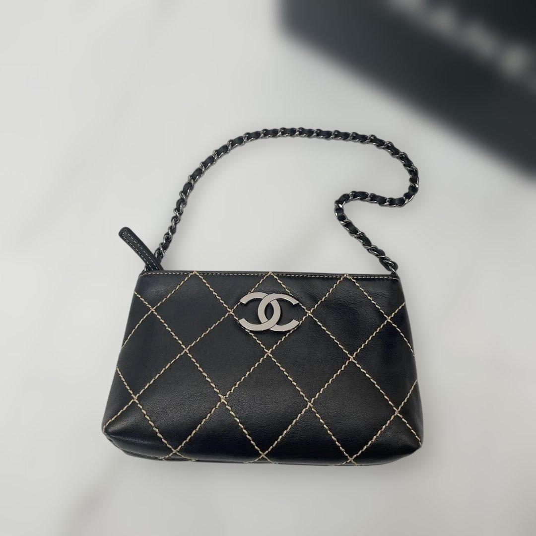 CHANEL ブラック ワイルドステッチ　バッグ
