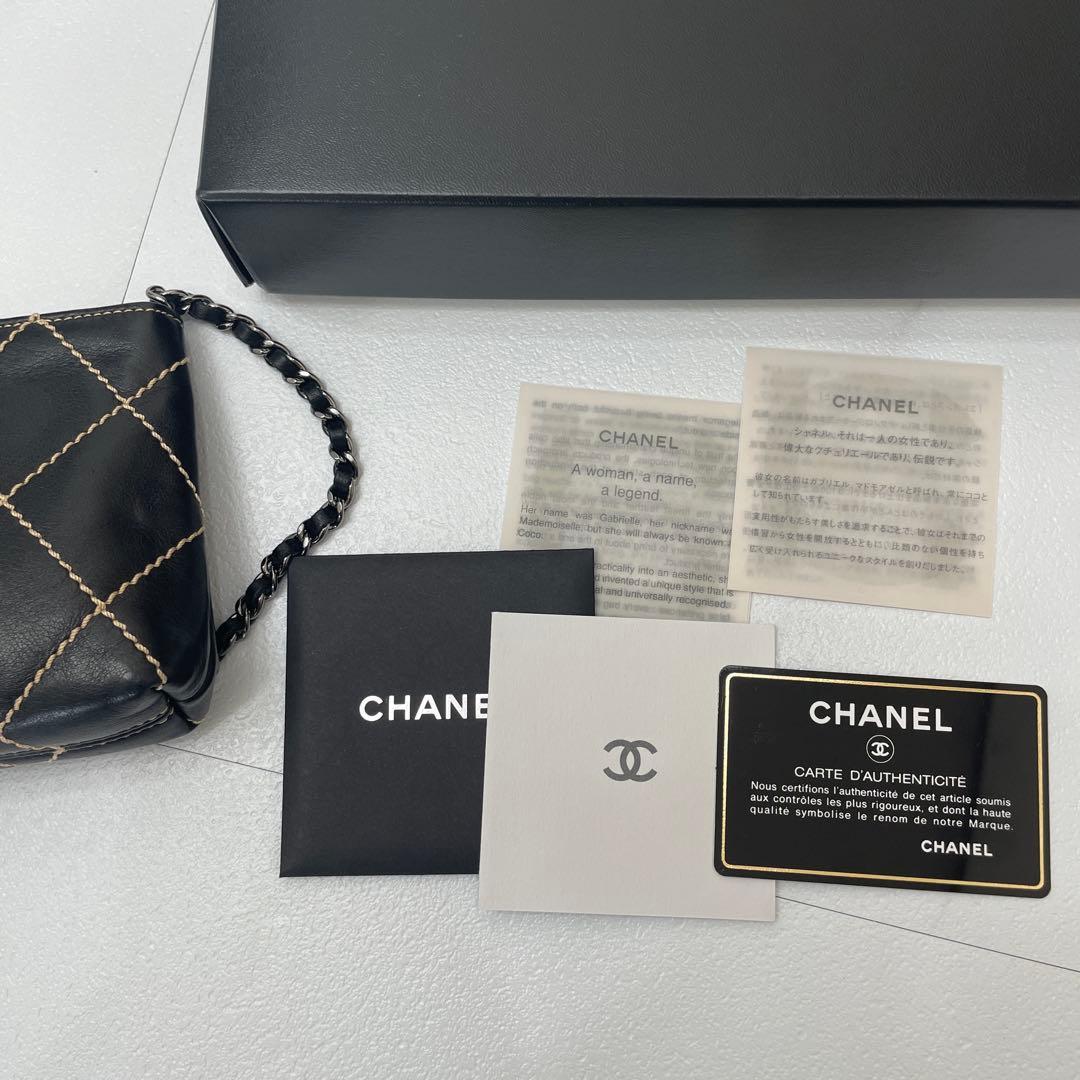 CHANEL ブラック ワイルドステッチ　バッグ