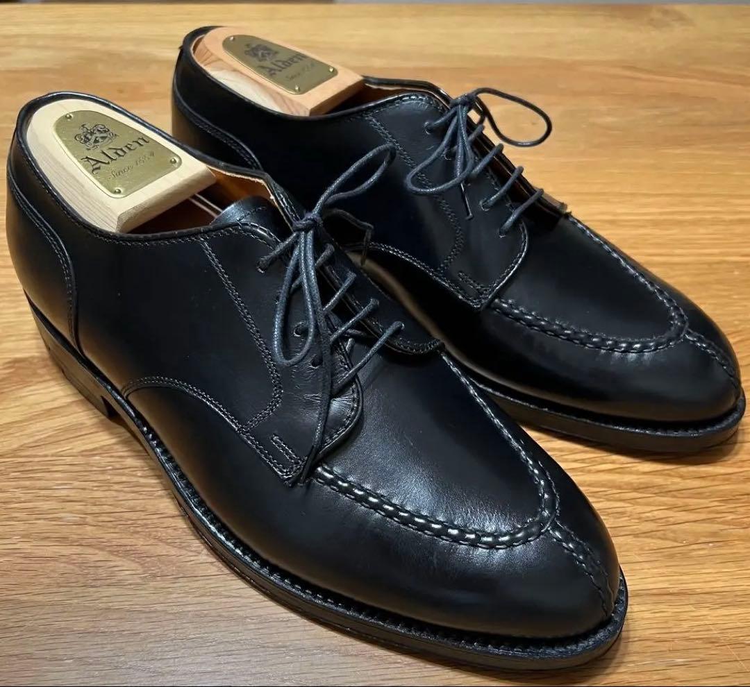 未使用 Alden 961 NST 7EEE ブラック カーフ