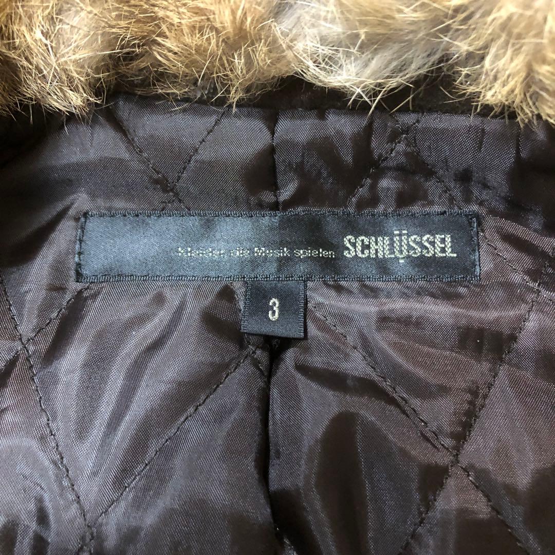 ♠️SCHLUSSEL♠️フェイクスエードライダースジャケット⭐️裏地中綿キルティング