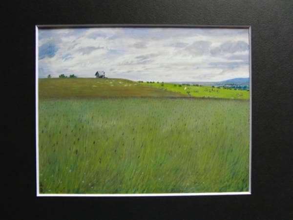 木下義謙、「月寒風景」、希少な画集より、新品高級額・額装付、状態良好