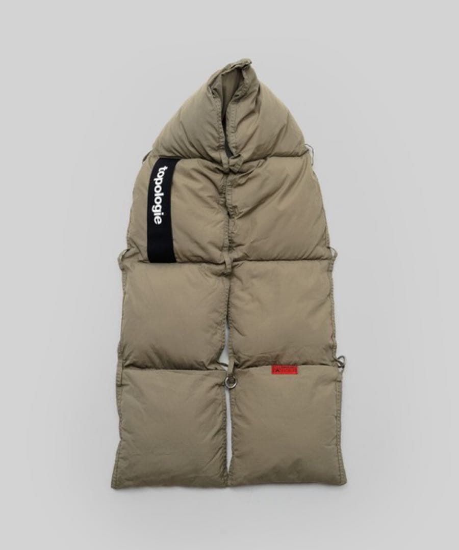 topologie マフラー Puffer Scarf モスグリーン