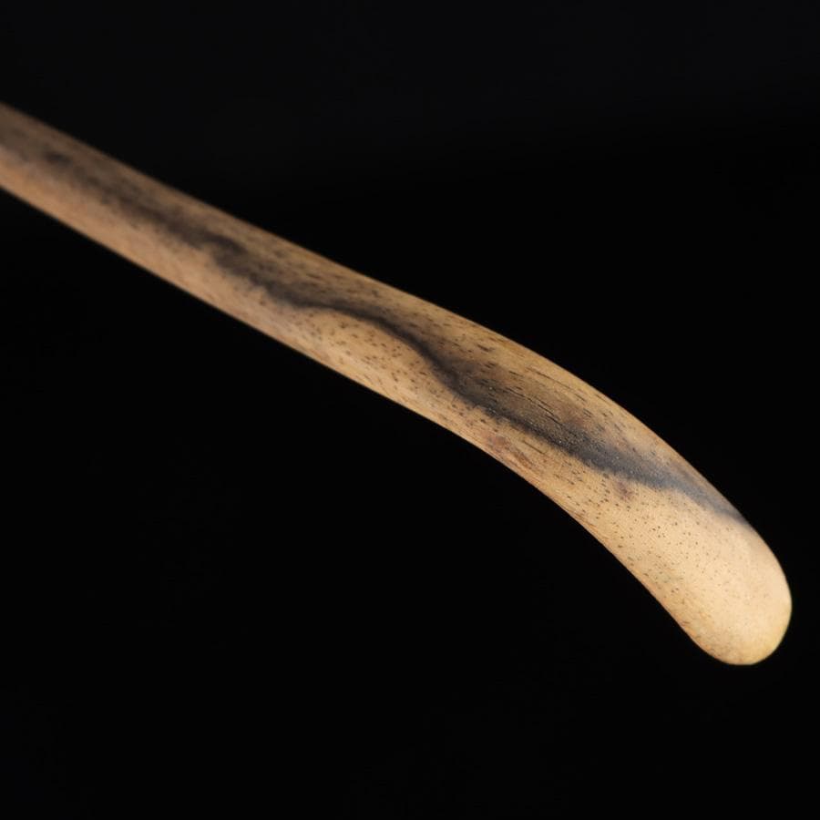 Y2916-4 茶道具 齋藤透 黒柿茶杓 共箱　　＃3