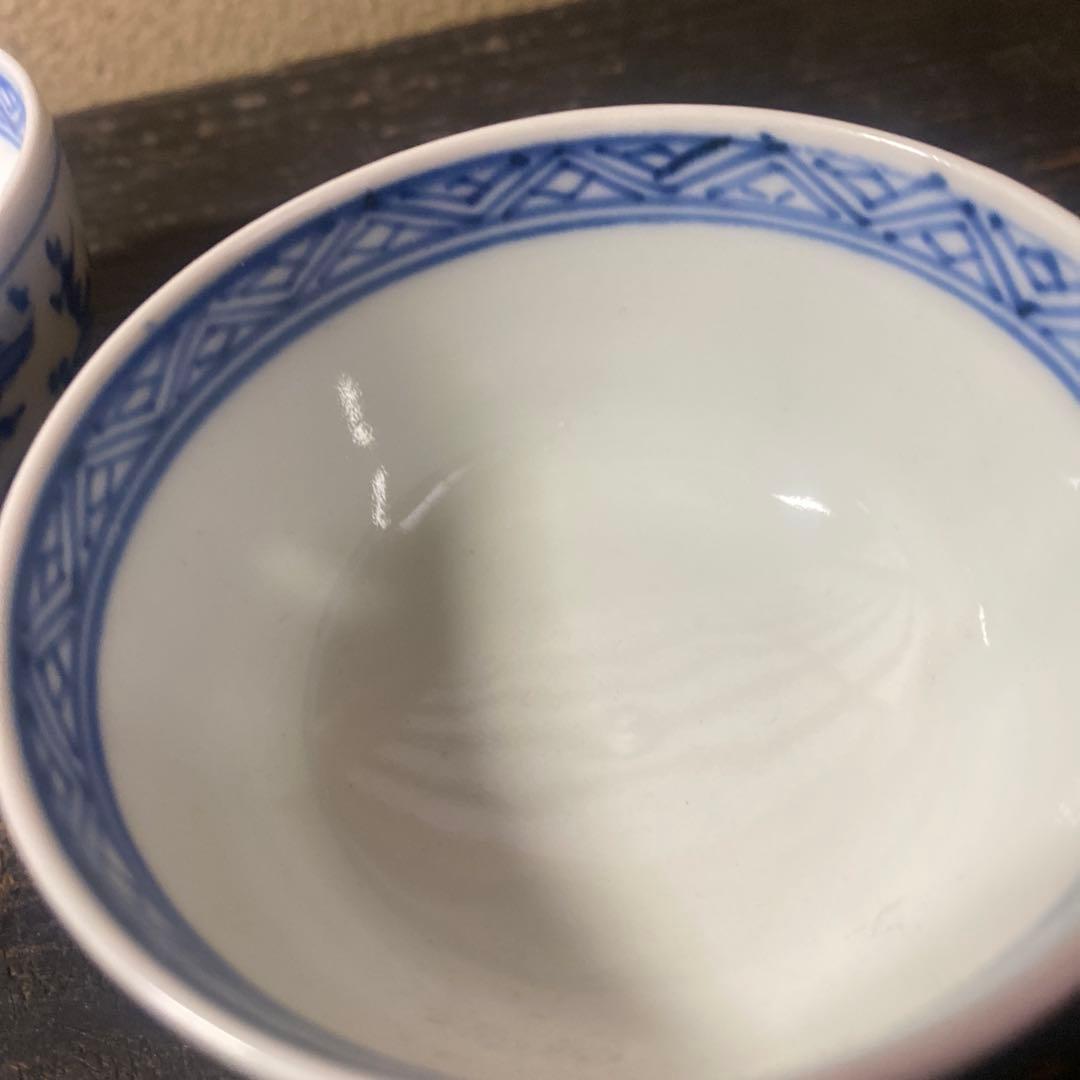 青白磁の茶器 4個セット