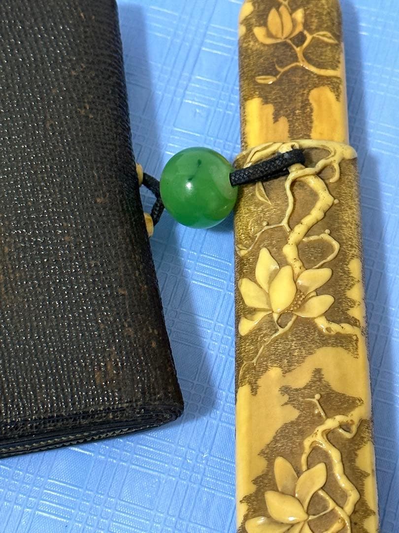極上 時代物 煙草入れ 提げ物 キセル入れ 煙管 喫煙具 キセル 古道具